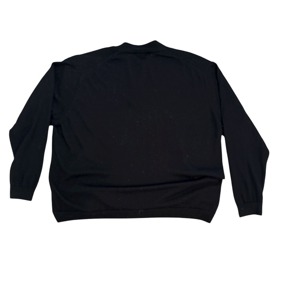 Merino Wool, Men’s Hart Schaffner Marx, size 4X Black & Gray 1/4 zip Sweater big - Picture 4 of 11
